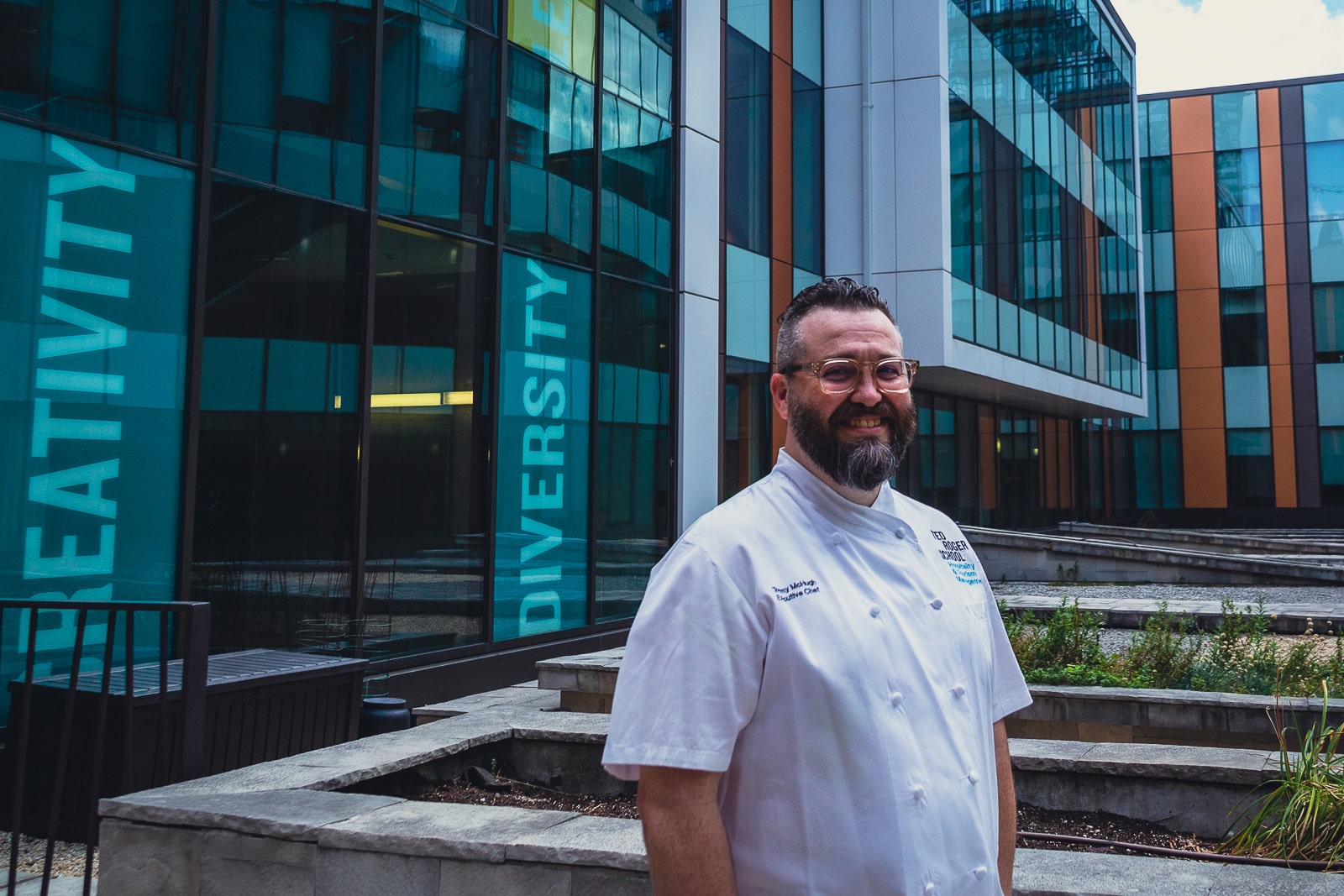 Tommy McHugh outside of TMU